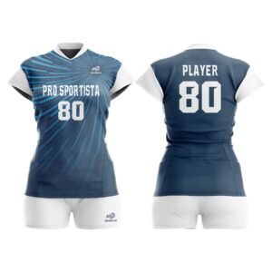 Light Blue & White Elite Volleyball Set