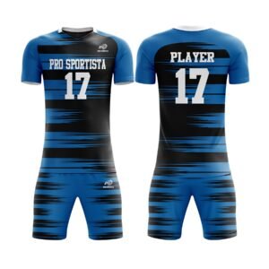 Blue Gradient Speedline Volleyball Set