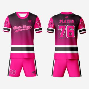 Pink & Black Striped Premium Ball Hockey Set