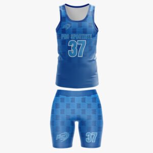 Custom Women’s Sky Blue “Pro Sportista 37” Sublimated Tonal Performance Set