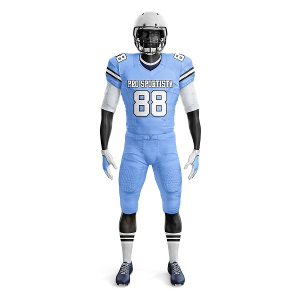 American Football Uniform – Sky Blue & White - Image 2