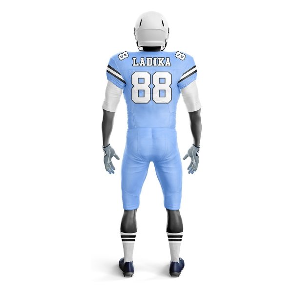 American Football Uniform – Sky Blue & White - Image 3