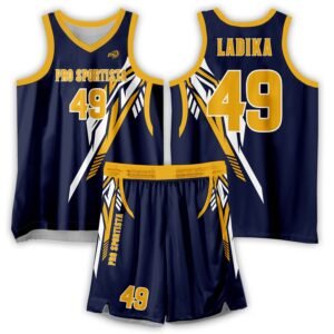 Navy & Gold Basketball Uniform – Royal Champions Edition