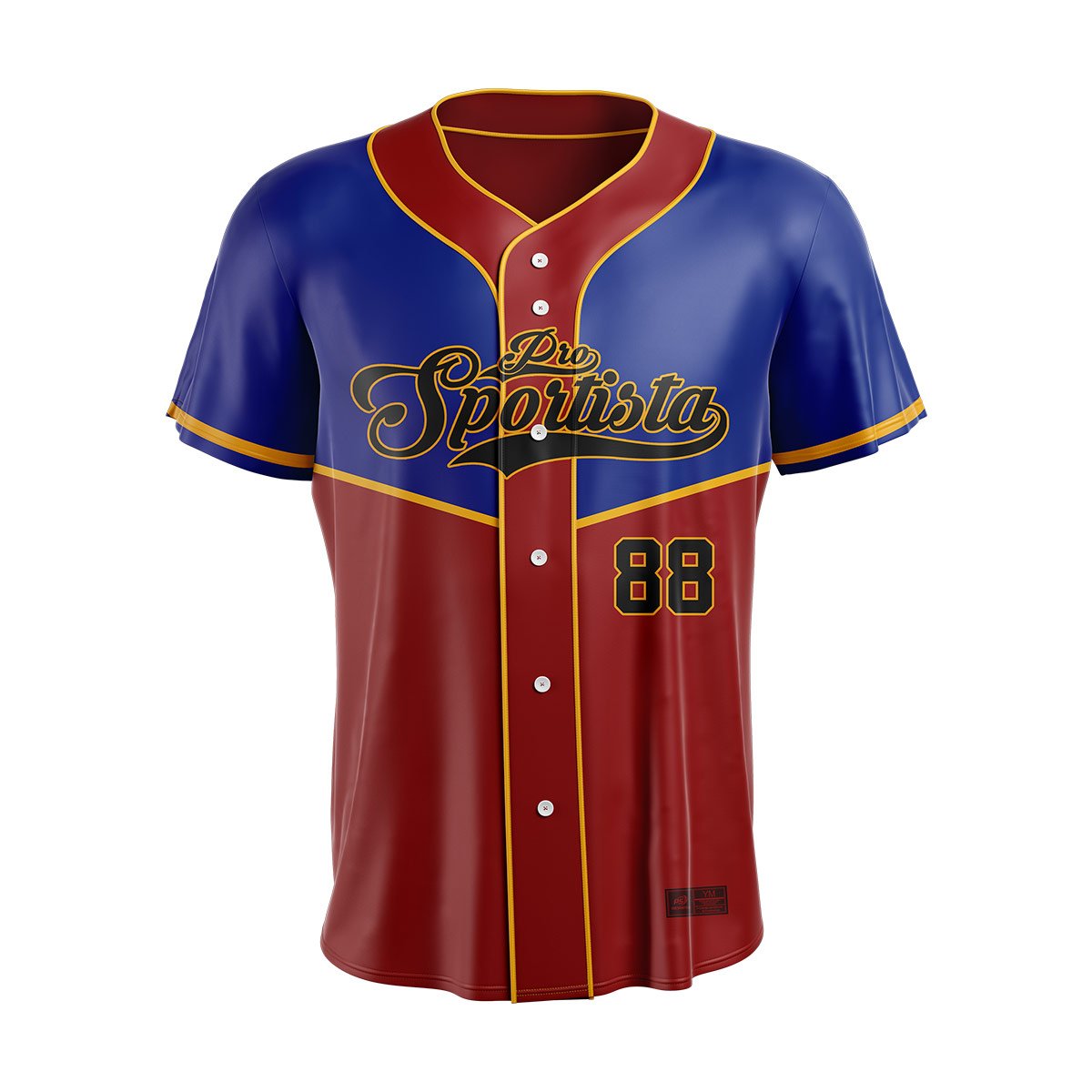 Red & Blue Baseball Jersey – Pro Custom Edition - Image 2