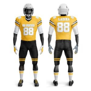 American Football Uniform – Yellow, Black & White