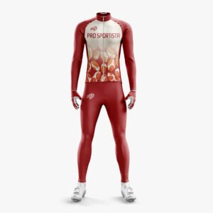 Custom Maroon & Cream “Pro Sportista” Full-Body Sublimated Thermal Suit