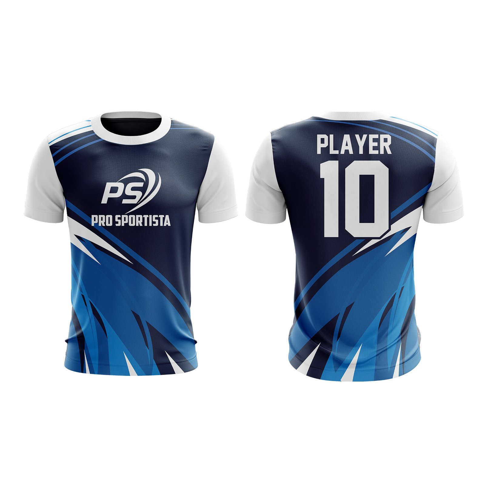 Sky Blue Dynamic Motion Sports T-Shirt - Image 3