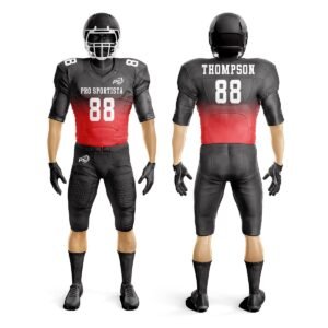 American Football Uniform – Red & Black