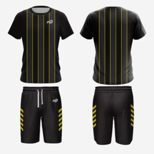 Custom Black & Yellow Pinstripe Performance Set