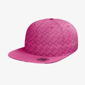 Custom Pink “Diamond Geo” Performance Snapback Cap