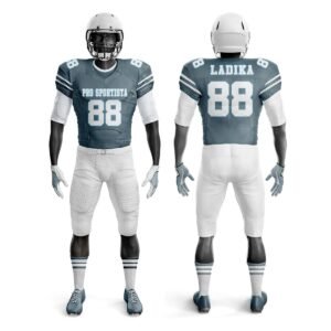 American Football Uniform – Grey & White