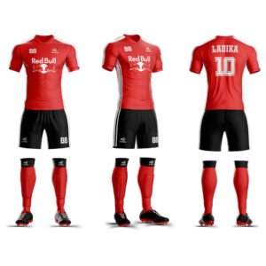 Red & Black Soccer Jersey & Short