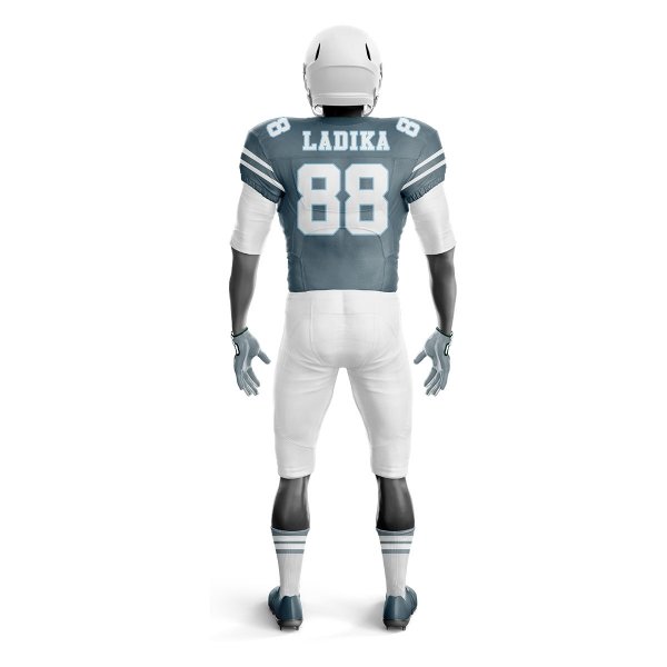American Football Uniform – Grey & White - Image 3