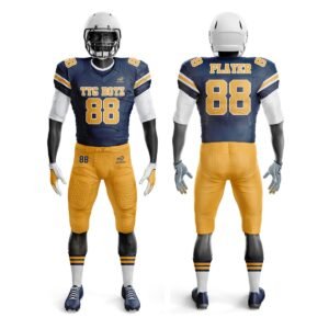 American Football Uniform – Navy & Gold