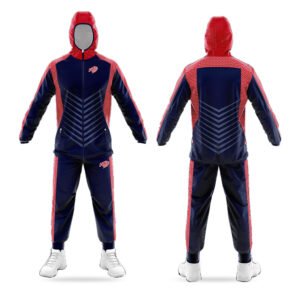 Red & Navy Full Zip Sublimated Windbreaker Set