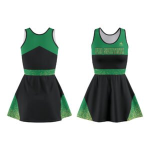 Green & Black Cheerleading Frock – Champion Spirit Edition