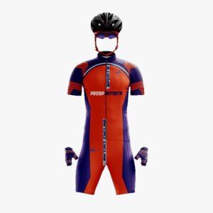 Custom Orange & Purple “Velocity” Performance Cycling Suit