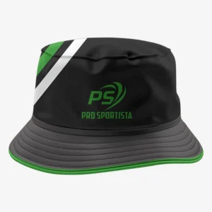 Custom Black & Green “Apex Strike” Performance Bucket Hat