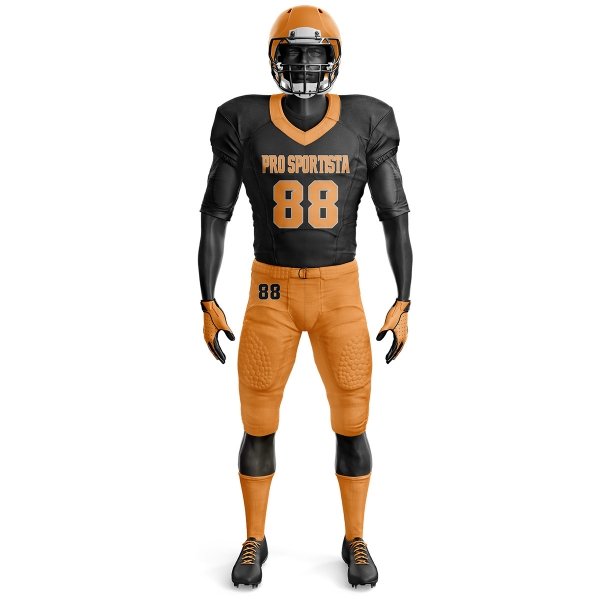 American Football Uniform – Black & Orange - Image 2