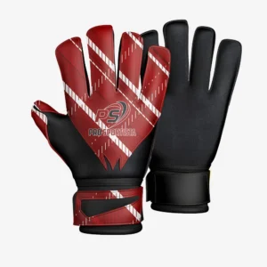 Custom Red & White “Velocity Strike” Goalkeeper Gloves