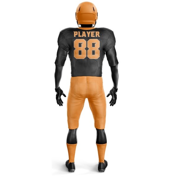 American Football Uniform – Black & Orange - Image 3