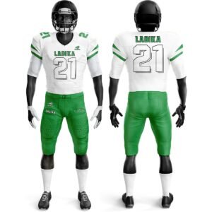 American Football Uniform – White & Green