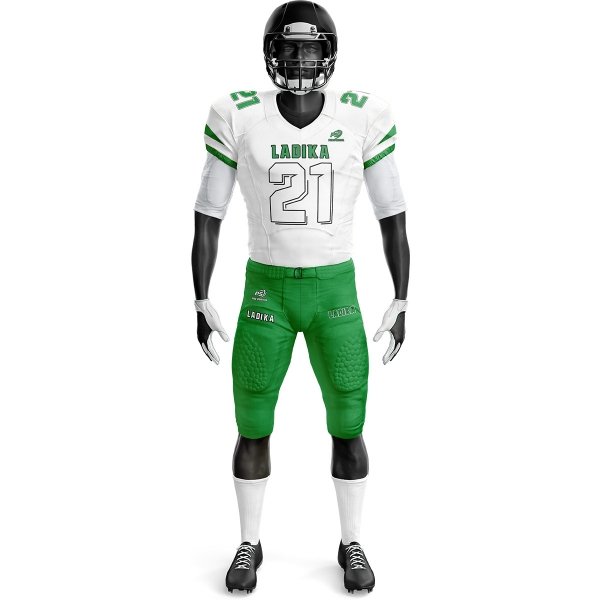 American Football Uniform – White & Green - Image 2