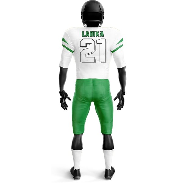 American Football Uniform – White & Green - Image 3
