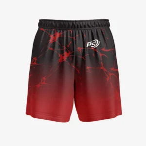 Custom Red & Black “Vein” Performance Shorts