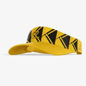 Custom Yellow & Black “Fracture” Performance Sports Visor
