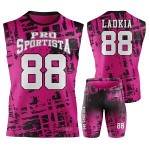 Pink & Black Flag Football Uniform – Custom Set