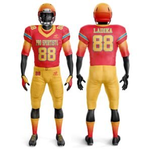 American Football Uniform – Red & Yellow