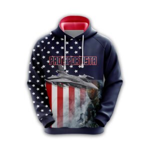 USA Eagle Flag Graphic Hoodie