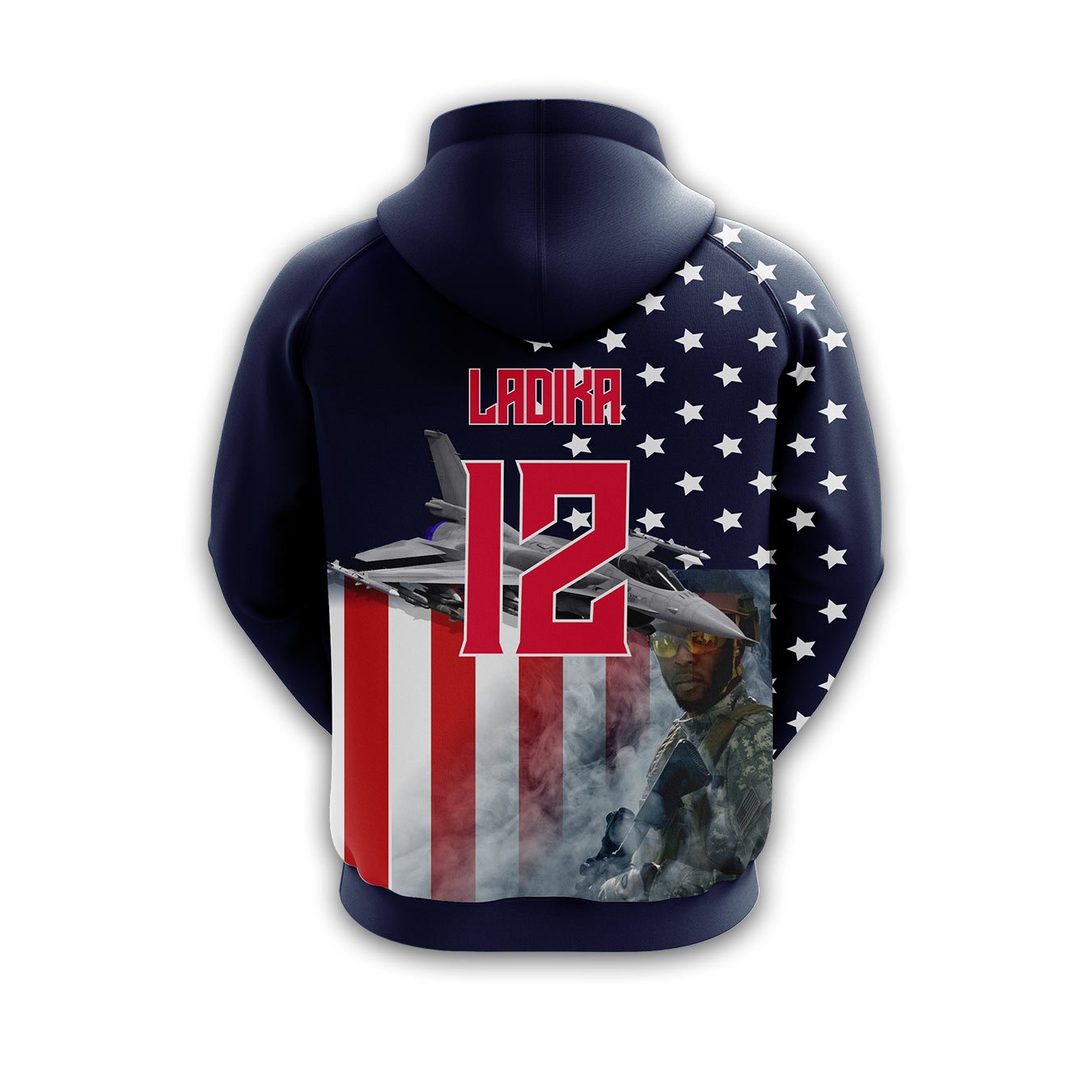 USA Eagle Flag Graphic Hoodie - Image 2