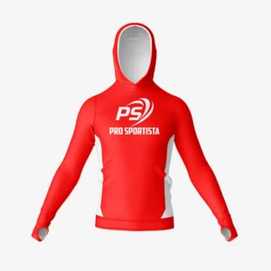 Custom Red & White Performance Compression Hoodie