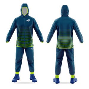 Green Gradient Full Zip-Up Sublimated Windbreaker Set