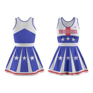 Blue & White Cheerleading Frock – Star Squad Edition