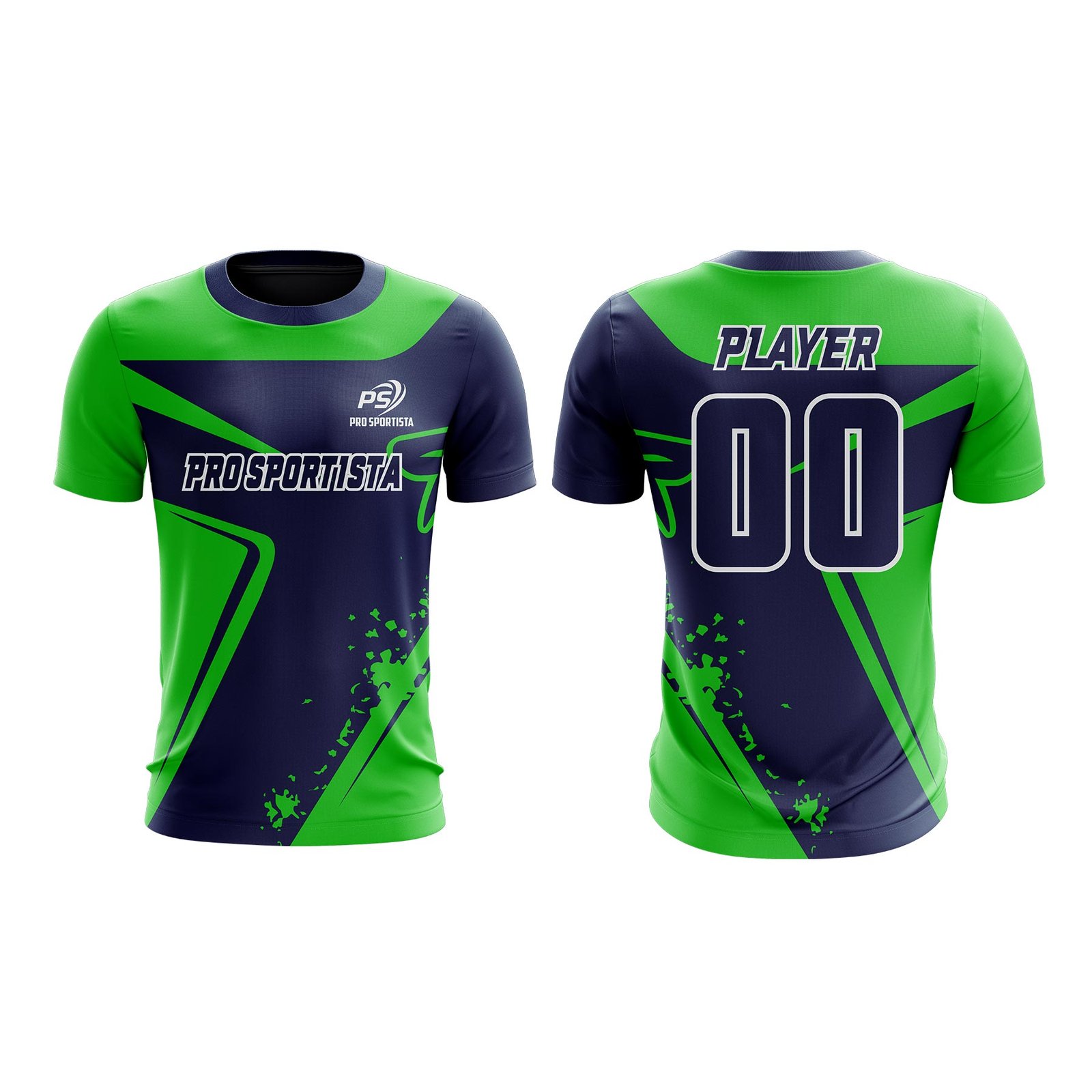 Green Neon Starburst Sports T-Shirt - Image 3