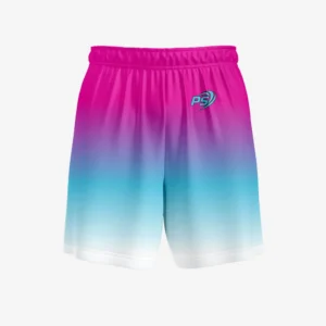Custom Pink & Blue Gradient Performance Shorts