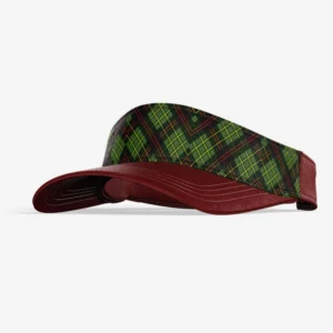 Custom Maroon & Green “Heritage Tartan” Performance Sports Visor