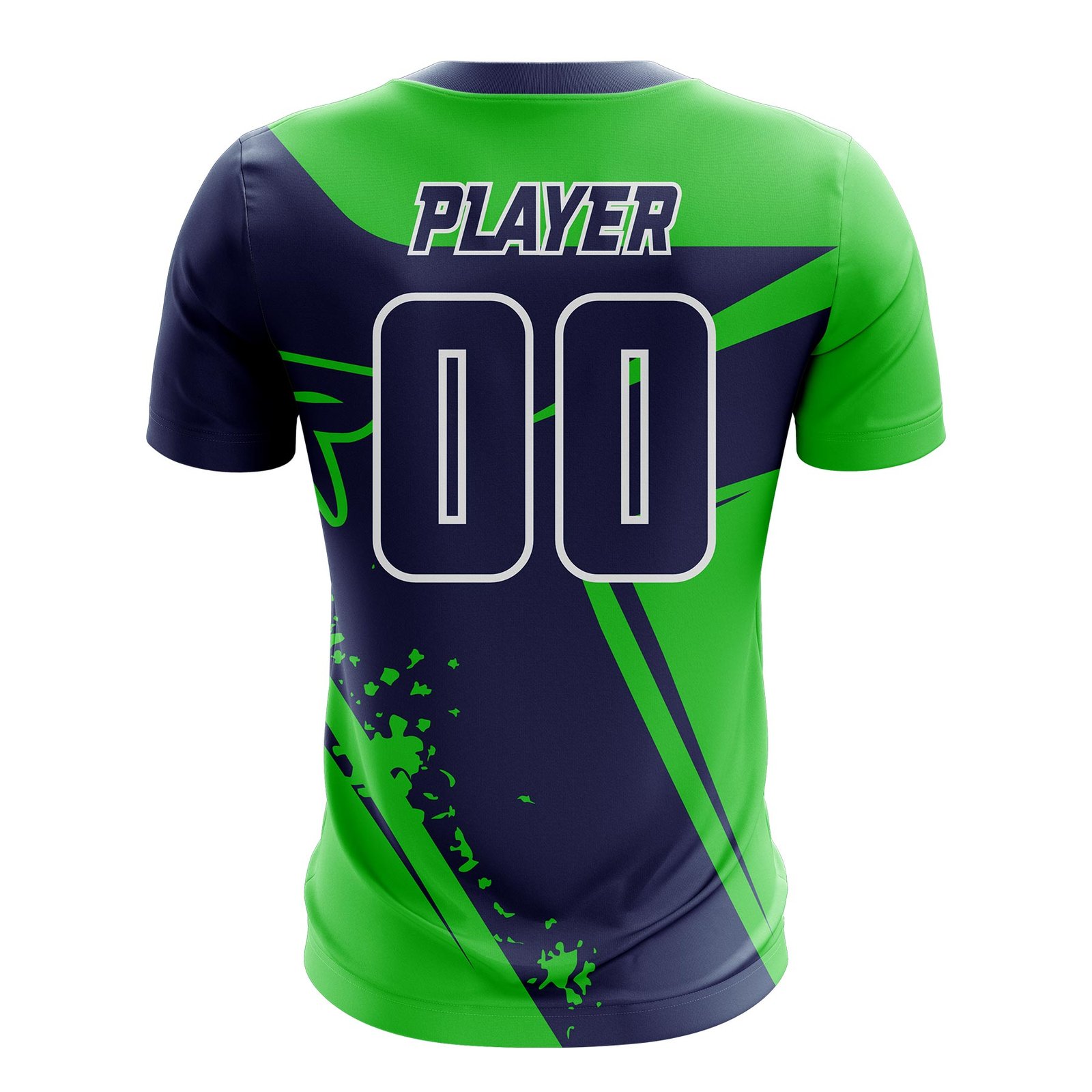 Green Neon Starburst Sports T-Shirt - Image 2