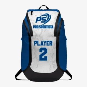 Custom Blue & White “Player 2” Performance Athletic Backpack