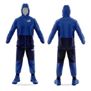 Navy Blue Full Zip Sublimated Windbreaker Set – Classic Athlete Style