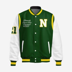 Custom Green & Gold Varsity Jacket