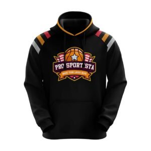 Black Pro Sportista Emblem Pullover Hoodie