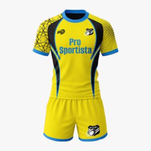 Yellow Rugby Jersey & Shorts Set