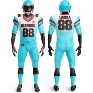 Aqua American Football Uniform – Custom Jersey & Pants Set | Men, Youth, Team Kits